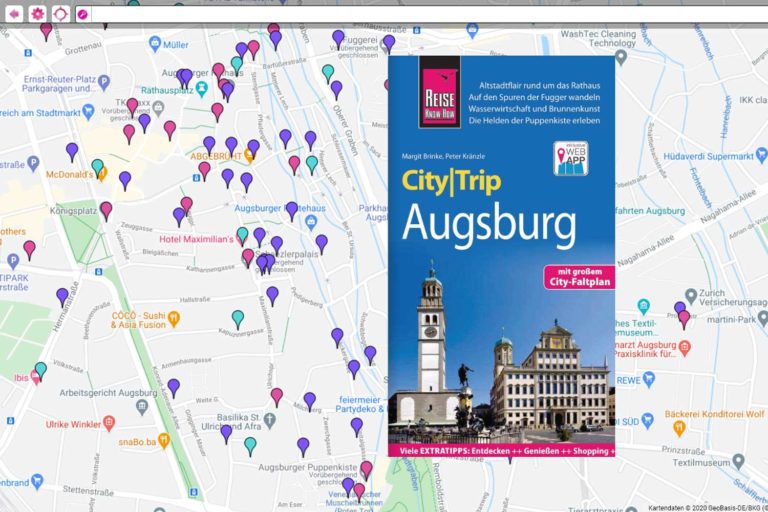 CityTrip Augsburg mit App und Map
