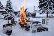Brennender Tannenbaum