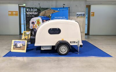 Kleox shelter Mini-Caravan von der Seite