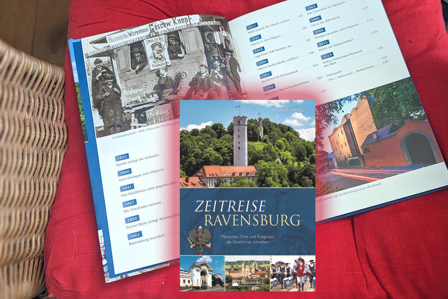 Zeitreise Ravensburg von Thomas Kapitel: Cover und Layout