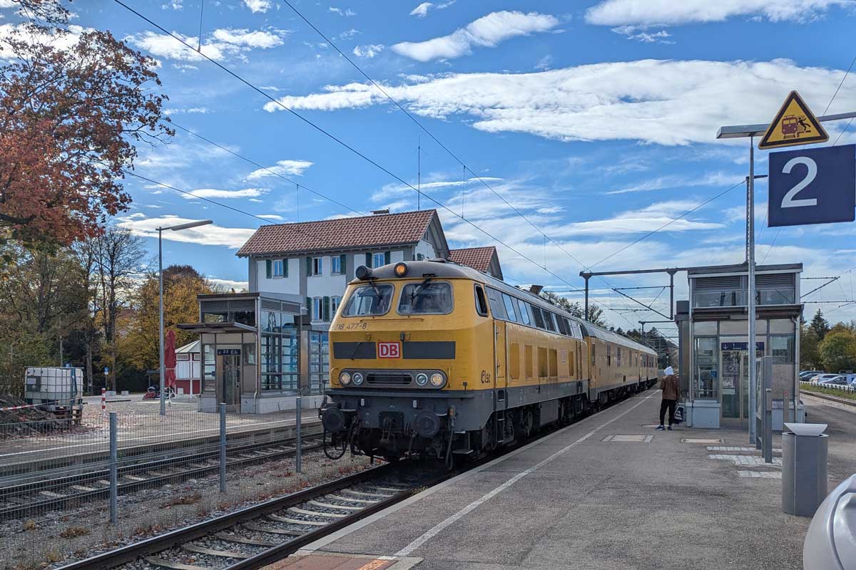 Bahnhof Kisslegg im Oktober