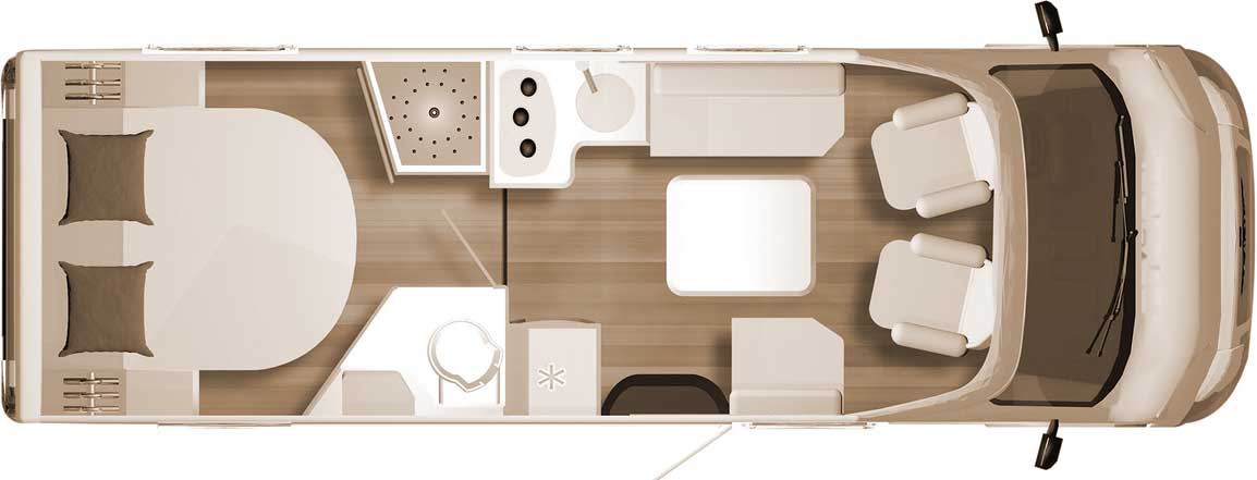 Grundriss Bürstner B66 732 TD