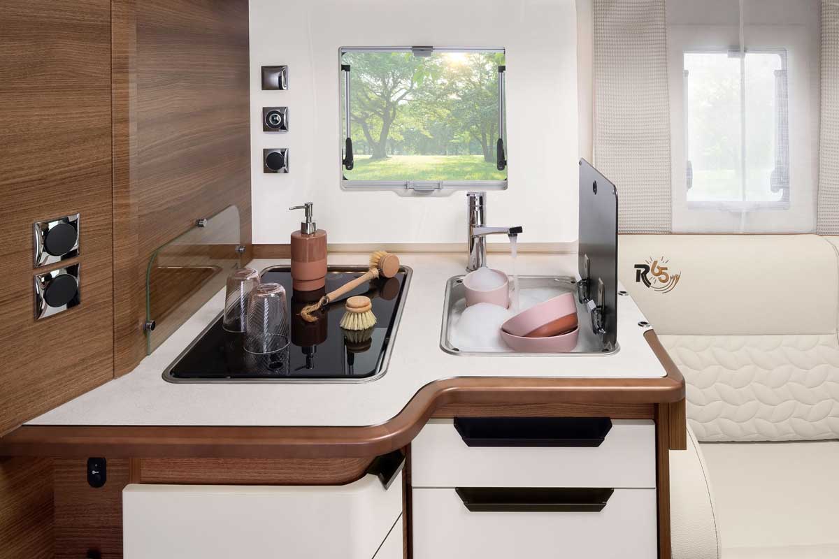 Küchenblock im Rapido C86