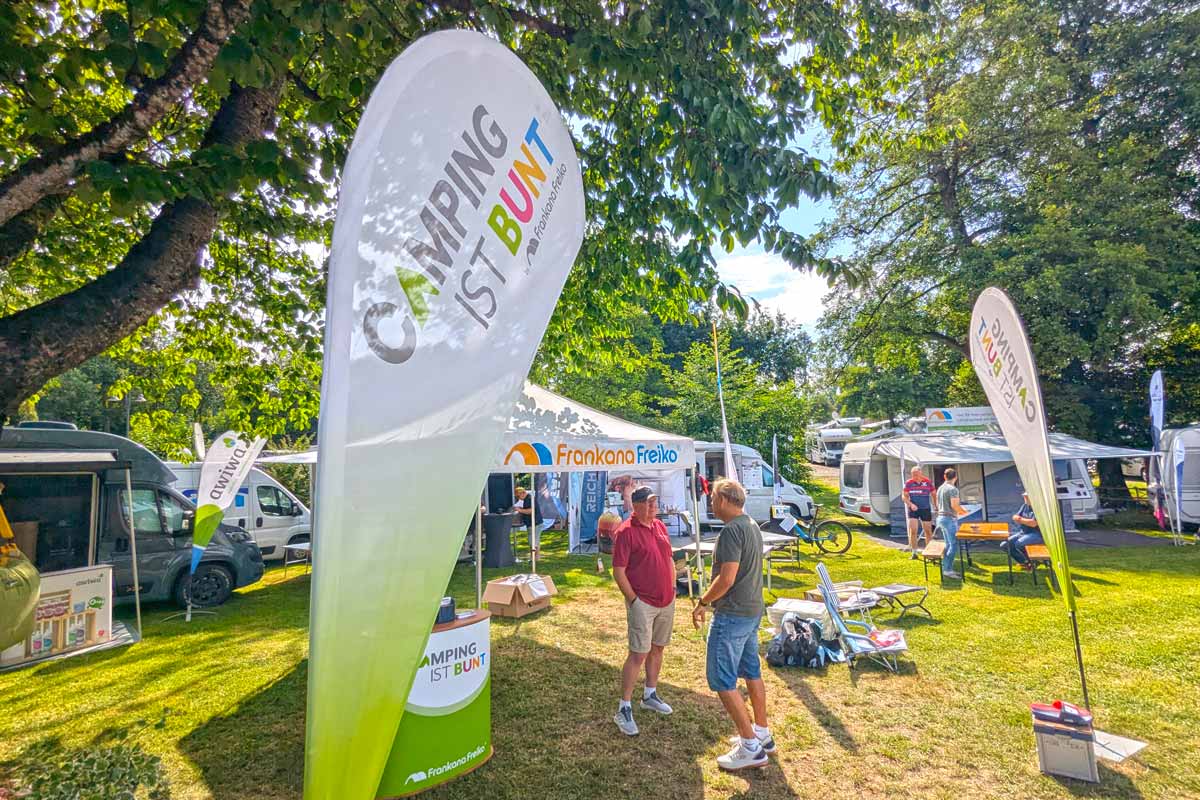 Camping ist bunt