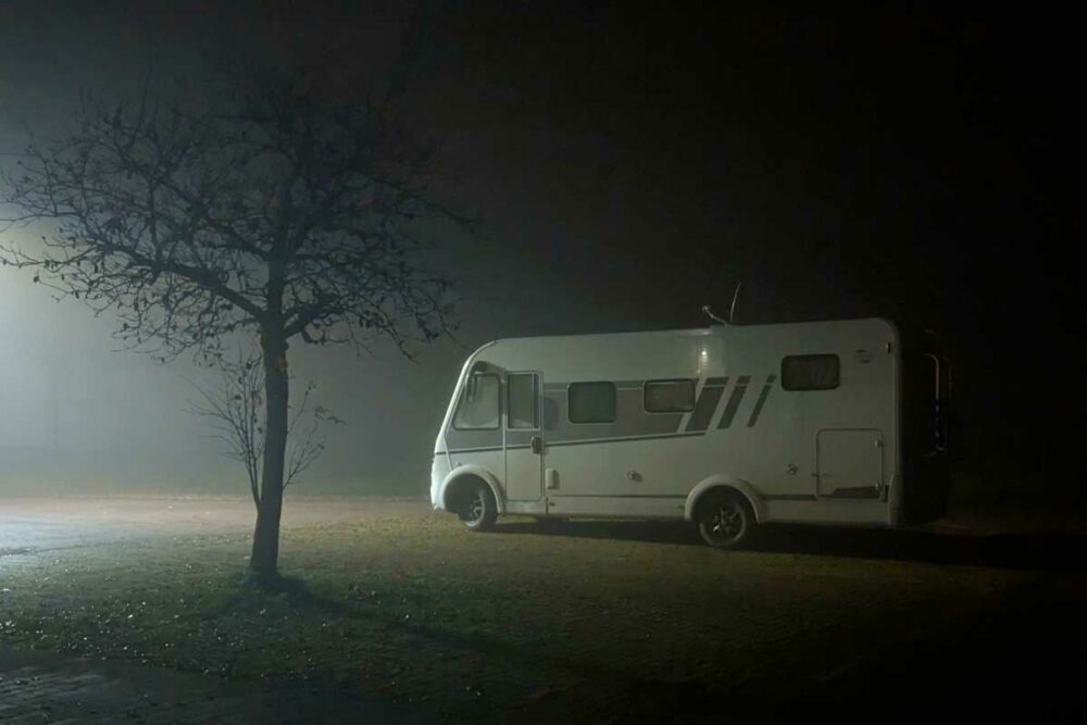 Carado I 338 auf dem Stellplatz Illmensee