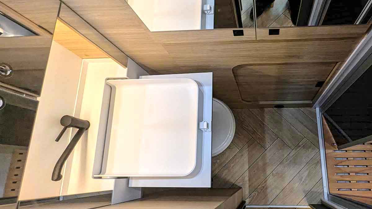 Klappwaschbecken