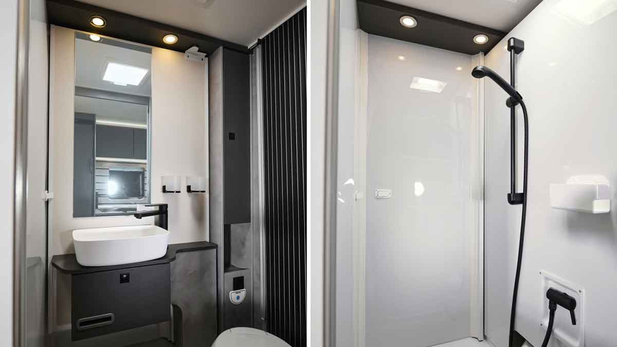 Waschraum und Dusche