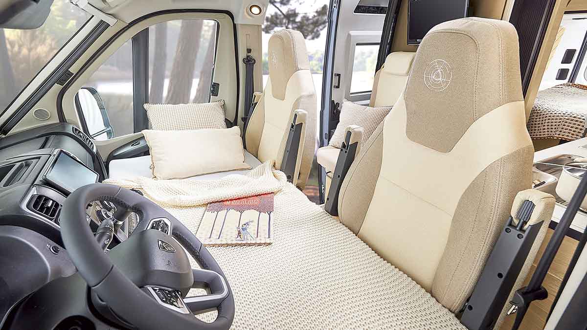 Notbett im Fahrerhaus