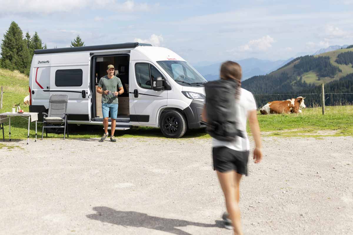 Dethleffs Globetrail Active in den Bergen