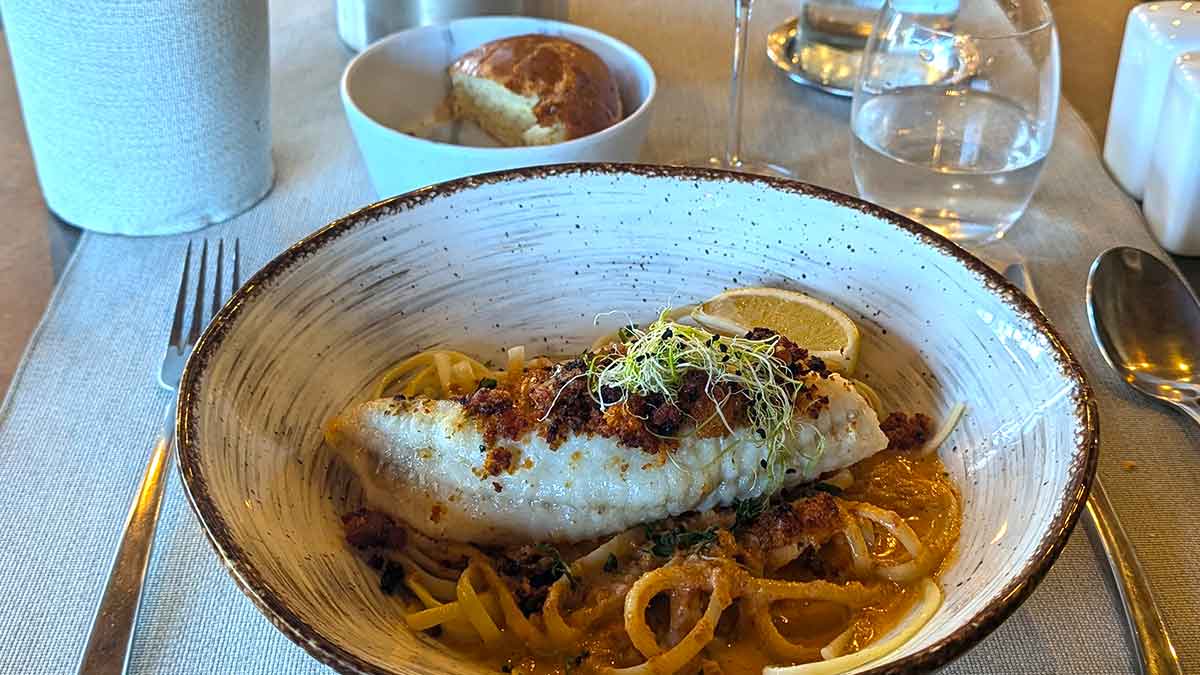 Gebratener Dorsch mit Chorizo