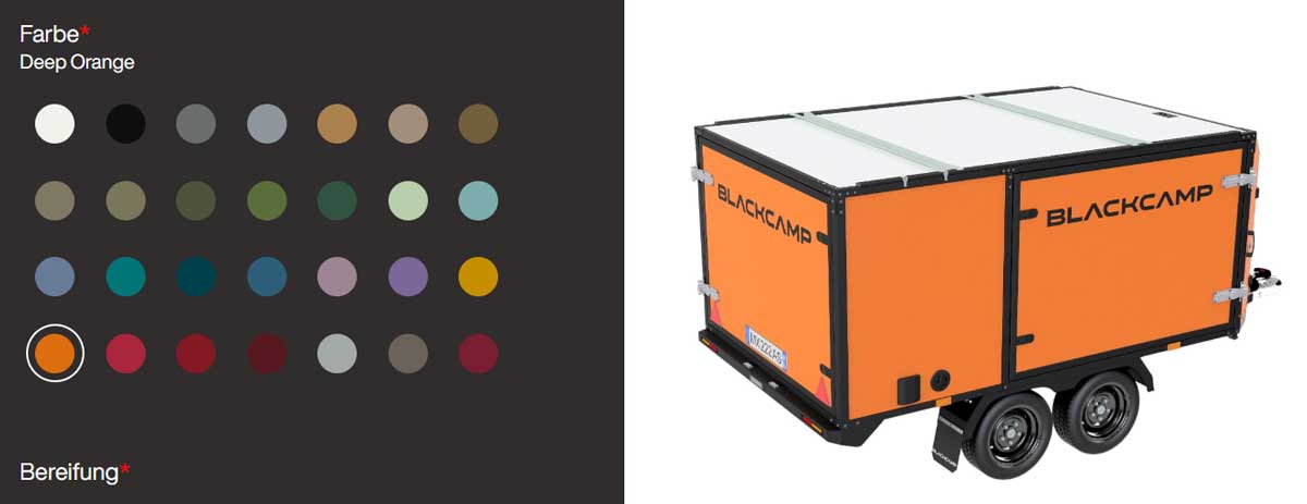 Farbwähler im Online-Konfigurator