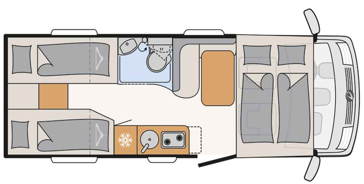 Grundriss Dethleffs Globebus I 4