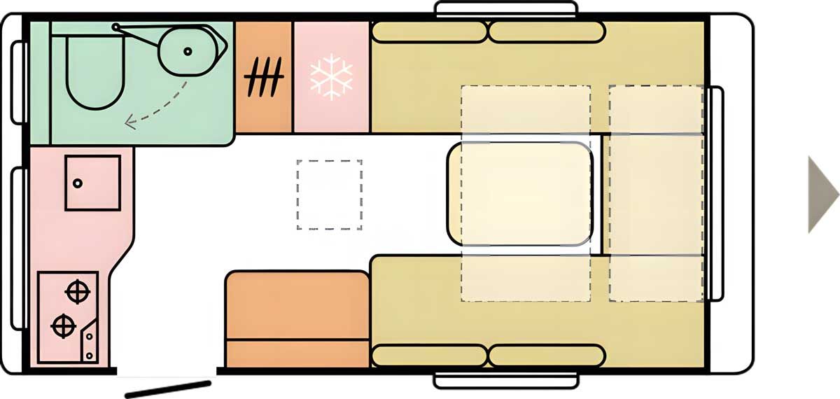 Grundriss Adria Action 391 LH