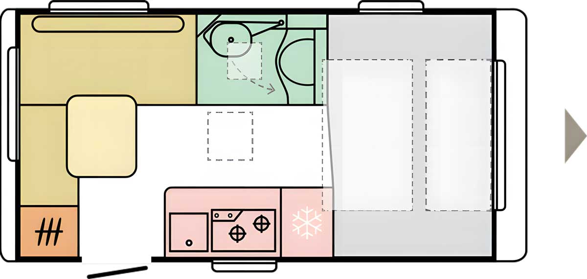 Grundriss Adria Action 391 PD