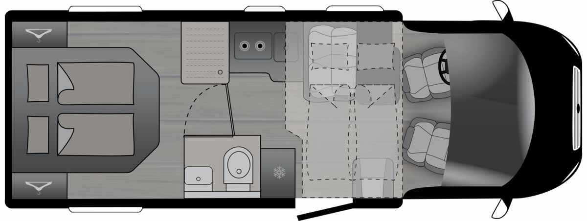 Grundriss CrossCamp EXPDN 7.4 D