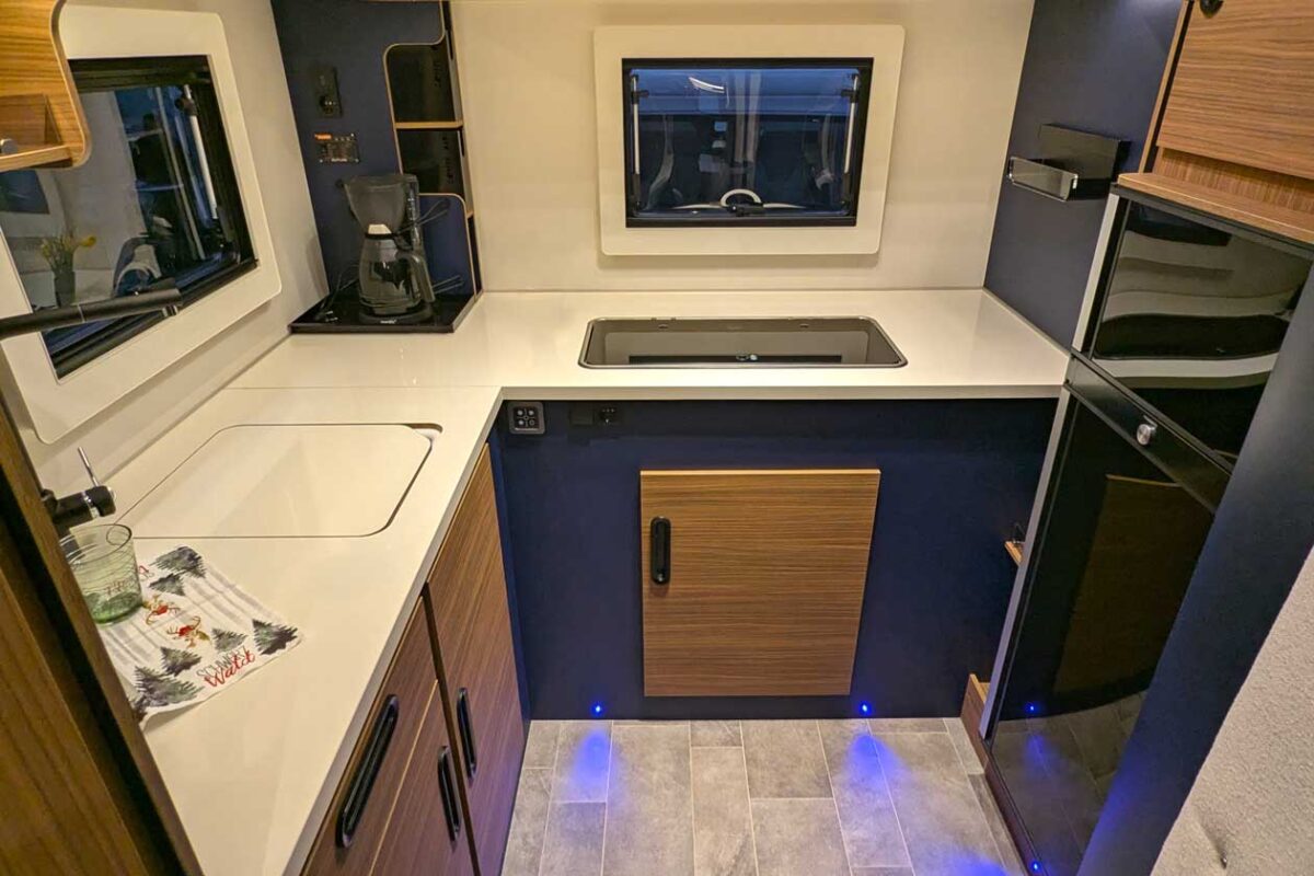 Heckküche im Wohnmobil