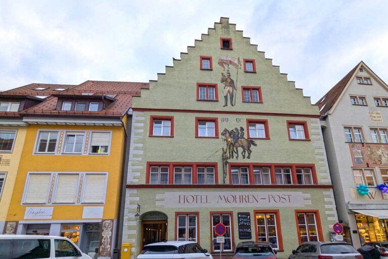 Fassade Hotel Mohren-Post in Wangen im Allgäu