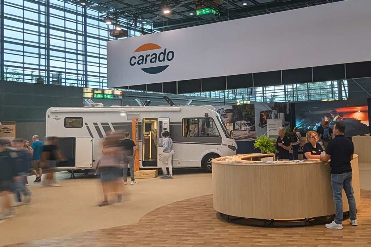 Carado-Stand auf dem Caravan Salon 2024