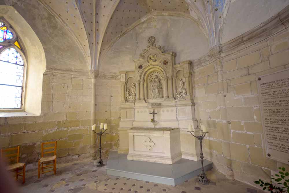 Innenraum der Johanneskapelle in Steingaden