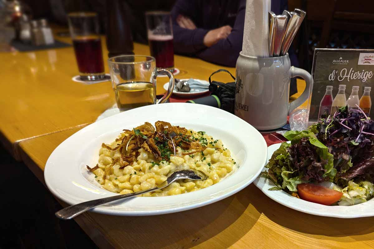 Kässpätzle in Restaurants in Füssen