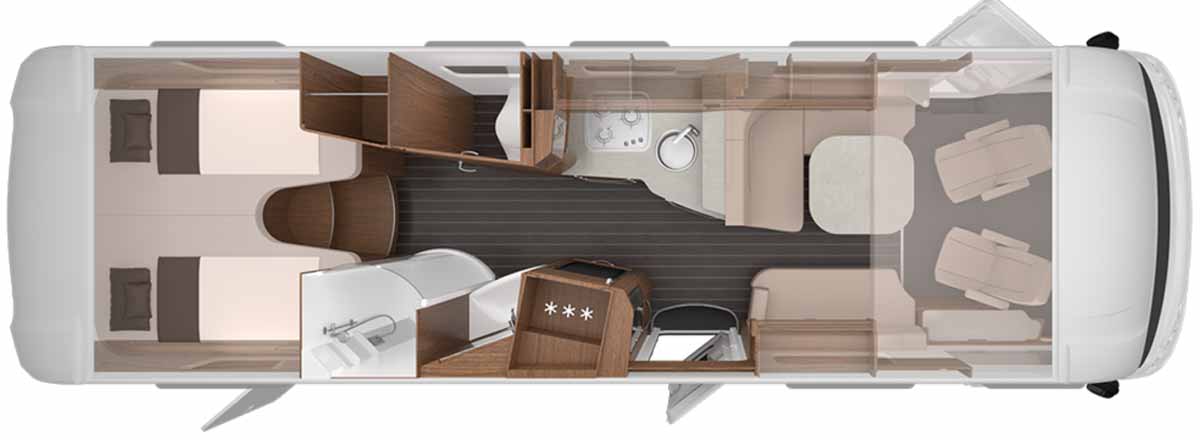 Knaus Sun I 900 LEG Grundriss