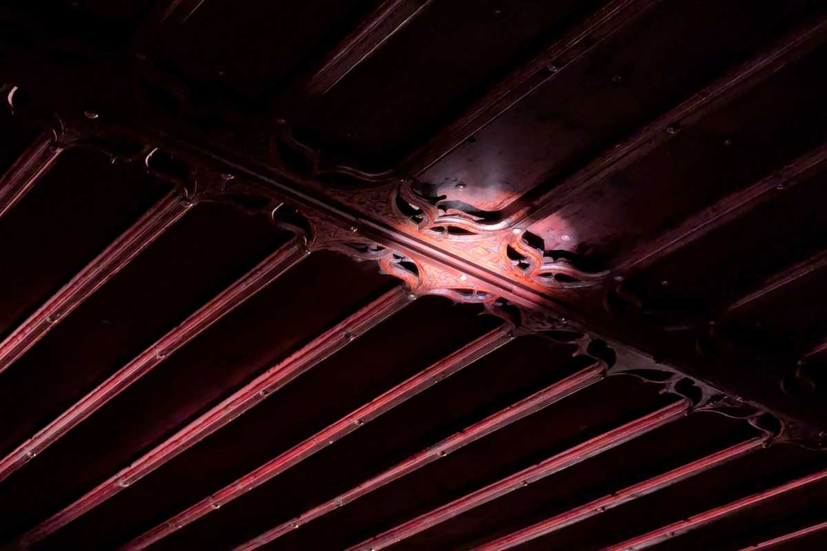 Historische Holzdecke