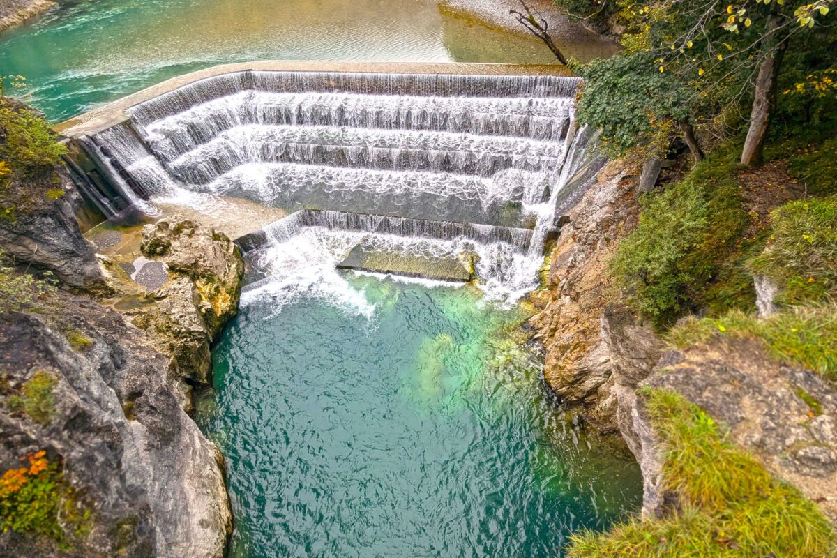 Der Lechfall an der Köniogsalpenroute