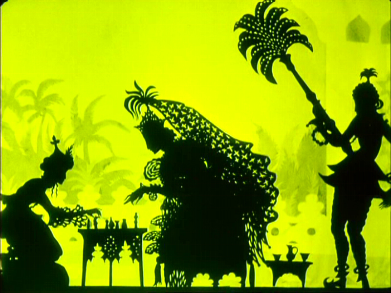 Animationsbbild in Scherenschnitttechnik