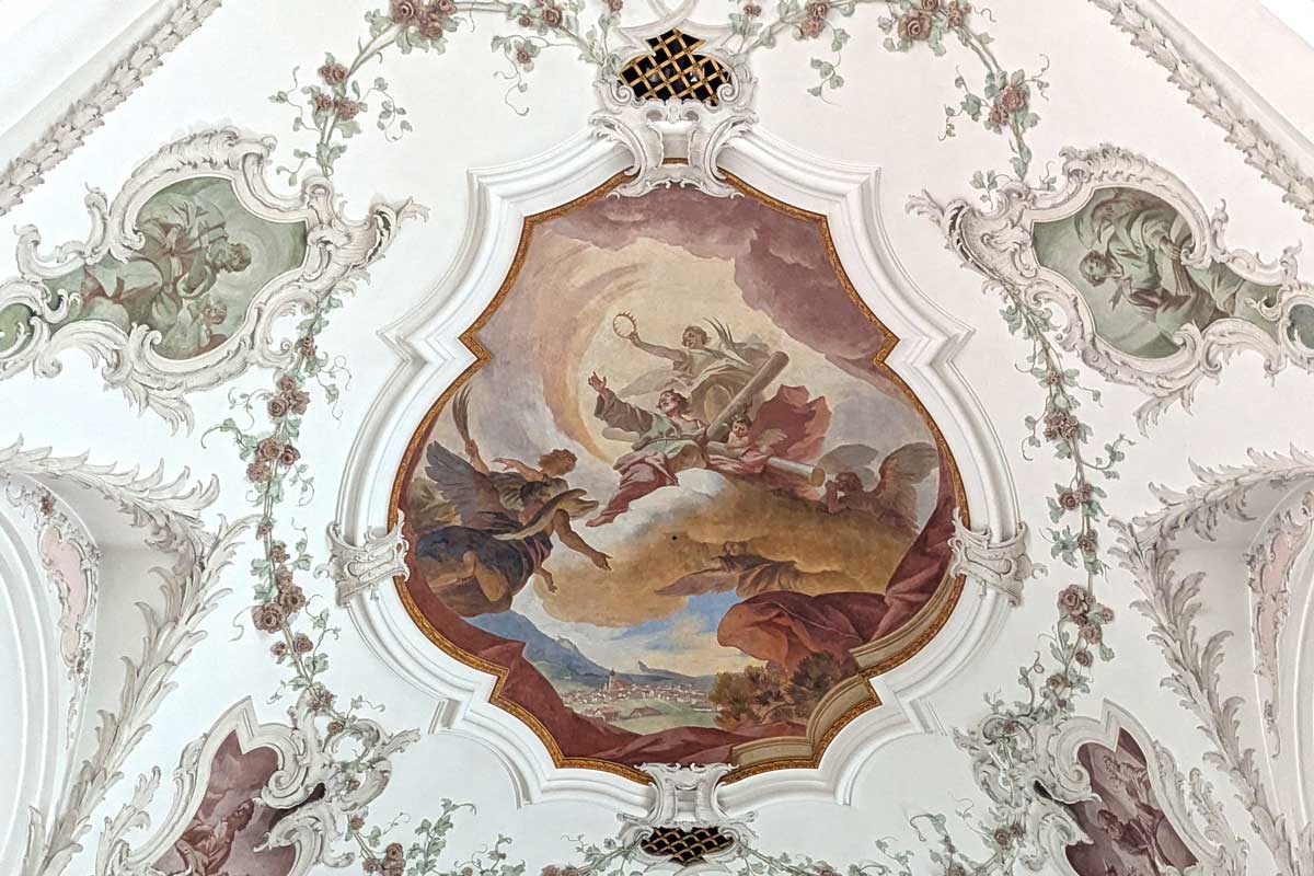 Heiliger Andreas Deckenfresko