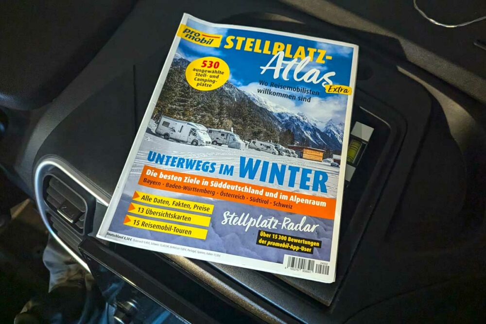 Promobil Stellplatz-Atlas extra uneterwegs im Winter