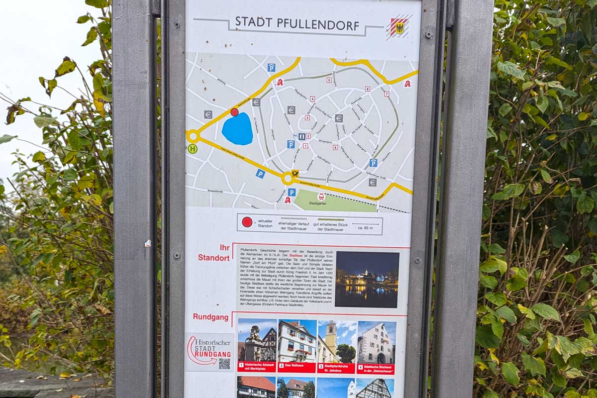 Infotafeln zum Stadtrundgang in Pfullendorf