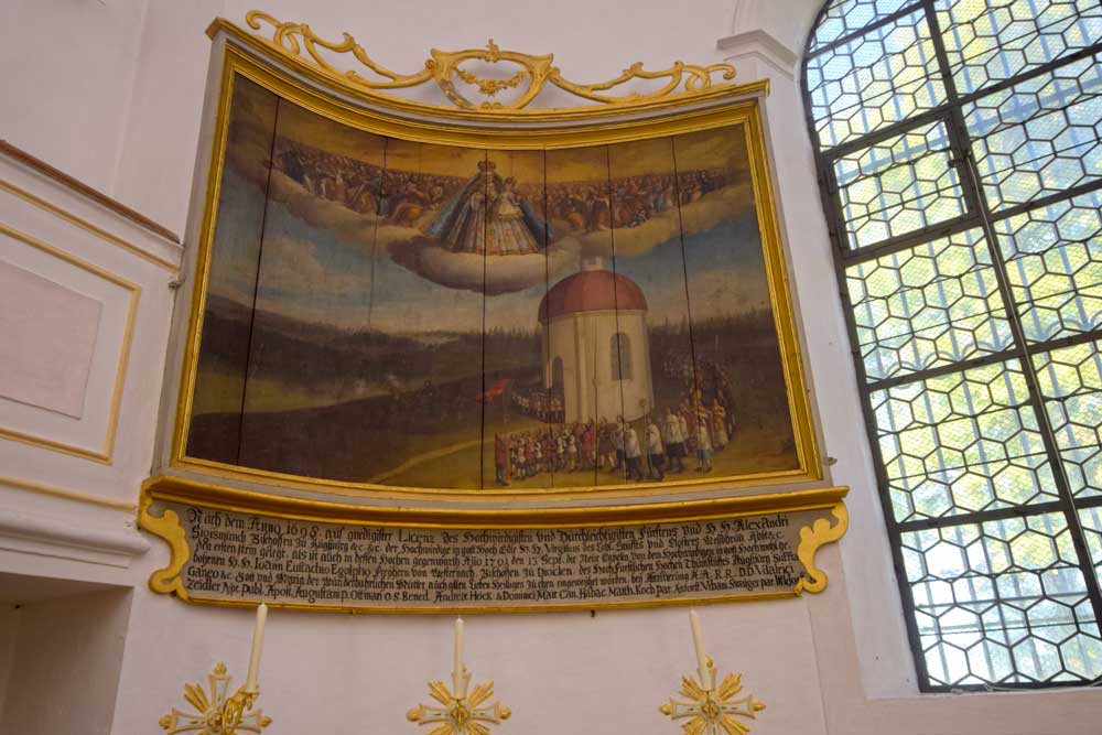 Votivbild zur Gründung der Wallfahrt in die Kapelle St. Maria im Heuwinkl