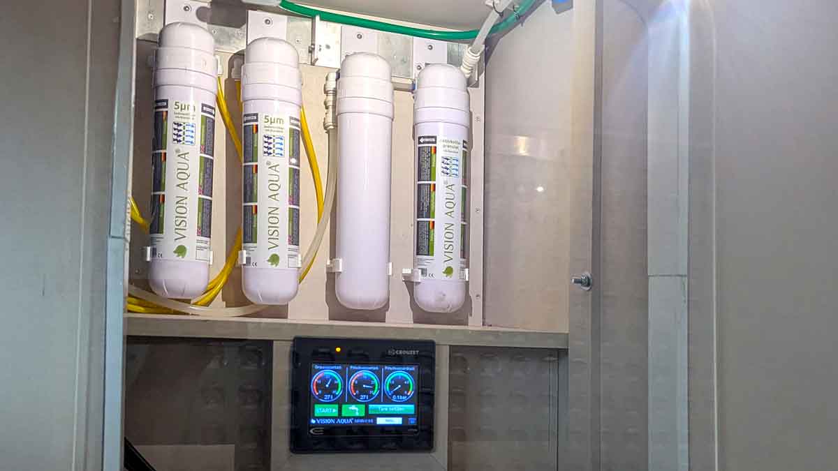 Wasserfilter in Aufbereitungsanlage