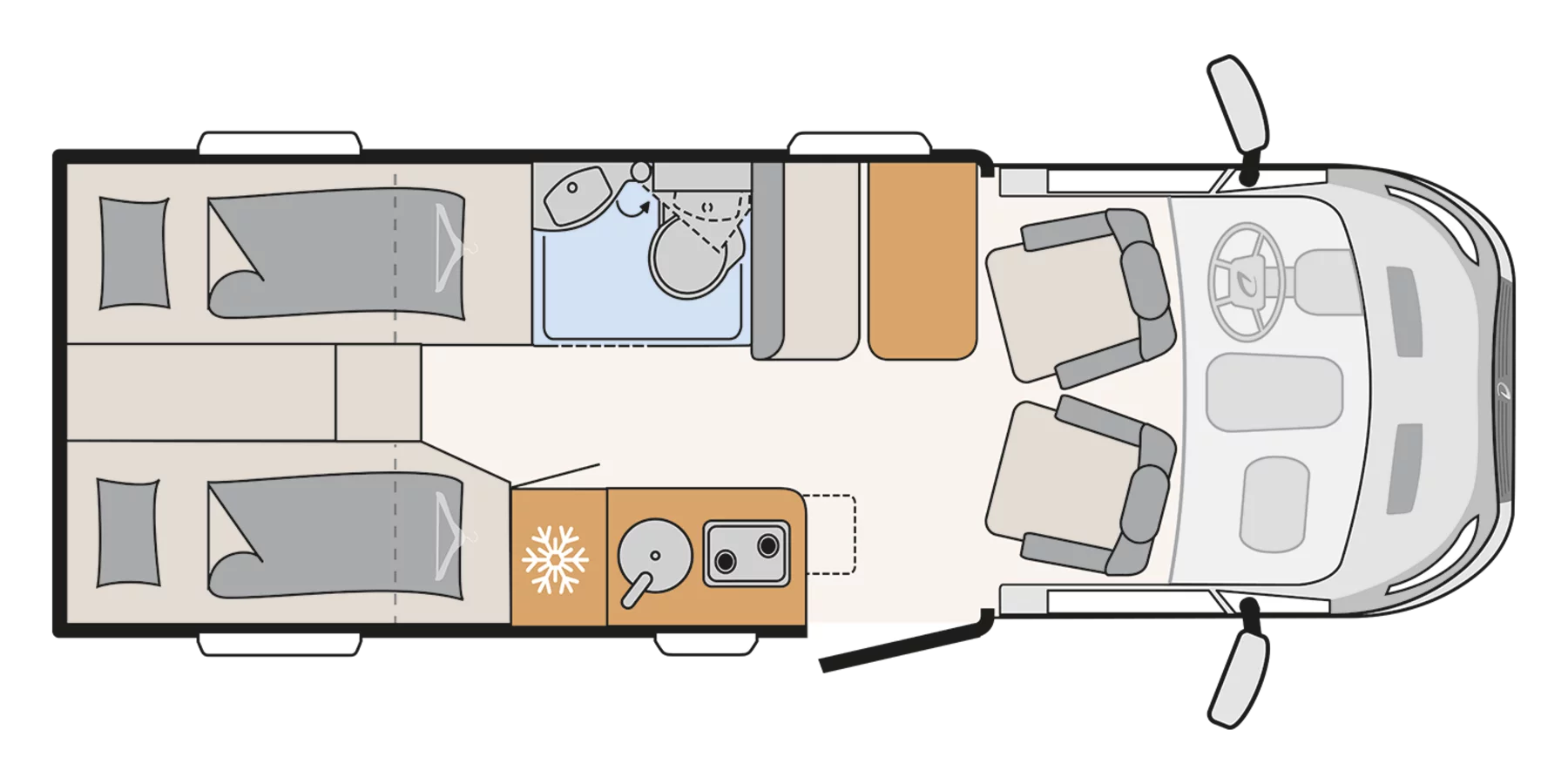 Grundriss Globebus Go T45