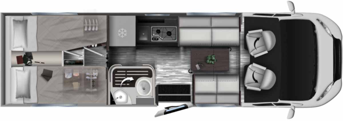 Grundriss Kea Kompakt 64