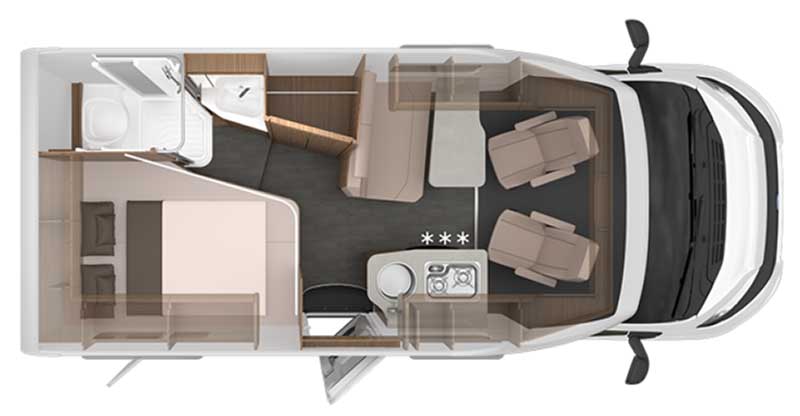 Grundriss Knaus Van TI 550 MF