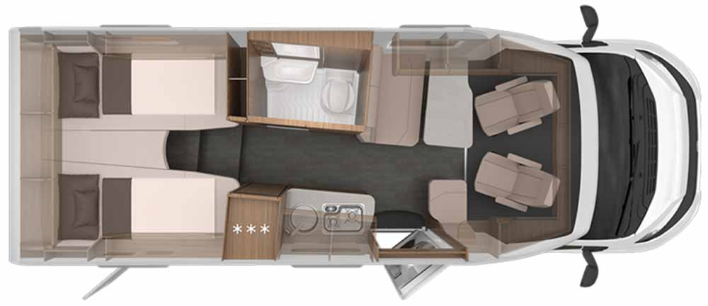 Knaus Van TI 650 MEG Grundriss